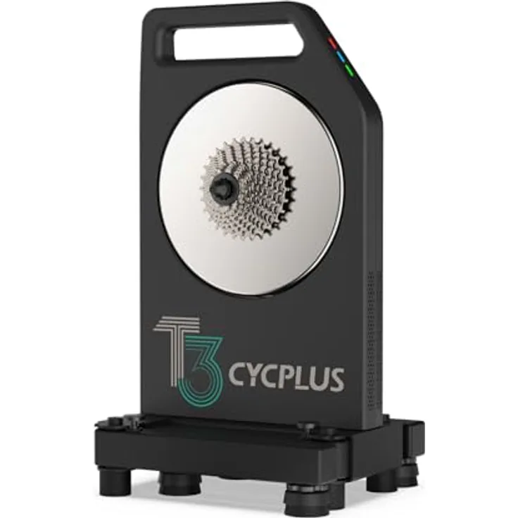 CYCPLUS T3 Fahrradtrainer, präziser Rollentrainer mit 110 Nm Drehmoment und App-Unterstützung für realistisches Indoor-Radfahren