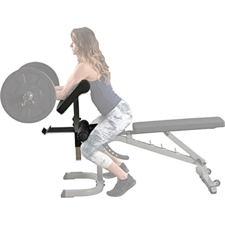 Body-Solid GPCA-1 Curlpult-Aufsatz mit Ablage | Scott-Bank | Zubehör Hantelbank GFID-31, GFID-71, GFID-100, POB-44X und GDIB-46L | Preacher Curl Station