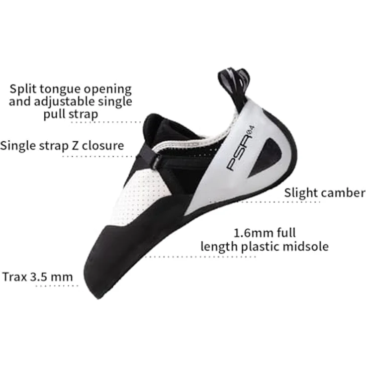 Evolv Defy, Herren Kletterschuhe, vielseitig, atmungsaktives veganes Obermaterial, 3,5 mm TRAX SAS-Gummisohle, grau, Größe 43 – Bild 3