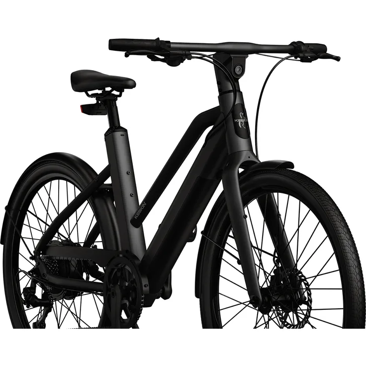 Keskin E-Bike cBike 1V 26“ Schwarz Matt City-Bike Elektrofahrrad Pedelec, bis zu 70km Reichweite, LCD Display, StVZO, App Bluetooth