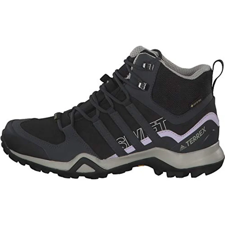 adidas Terrex Swift R2 Mid GTX, Damen Wanderschuhe, schwarz, wasserfest mit stabilisierender Laufsohle – Bild 2