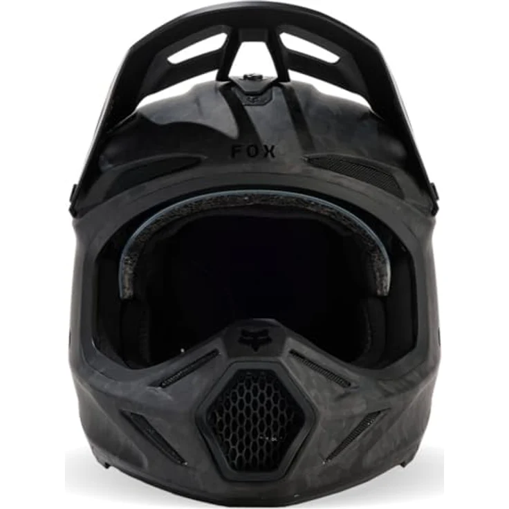 Fox Racing V3 RS Carbon Solid Helmet, MIPS-Karbonhelm mit Aufprallschutz, Matte Black, Größe M (57-58 cm) – Bild 3