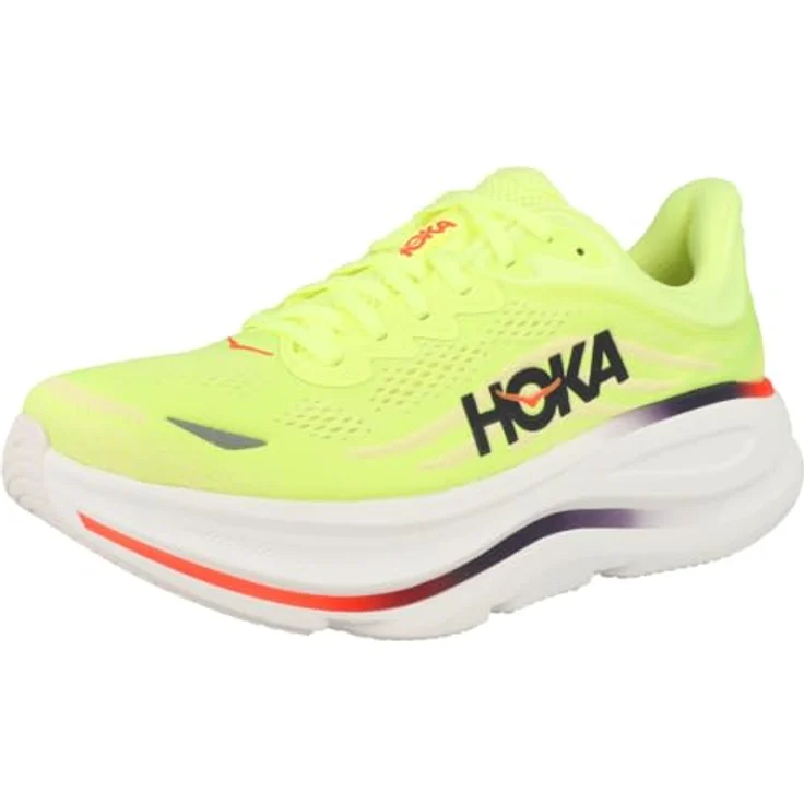 Hoka One One Bondi 9, Laufschuhe aus atmungsaktivem Mesh mit Meta-Rocker-Zwischensohle, grau – Bild 4
