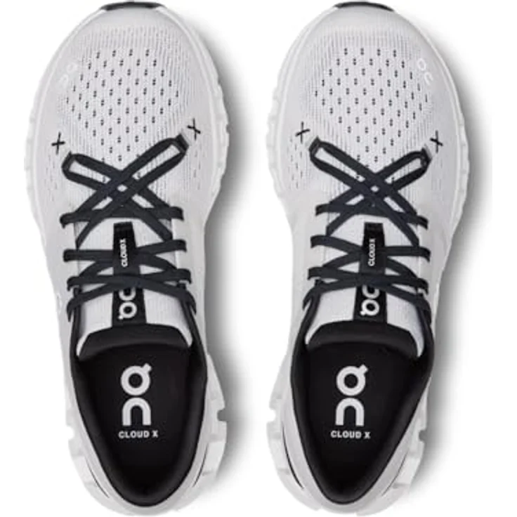 ON Cloud X 4 Damen Laufschuhe, CloudTec Dämpfungssystem, atmungsaktives Mesh-Obermaterial, Weiss, EU 39 – Bild 4