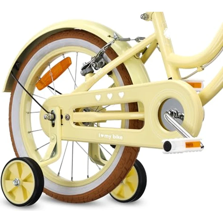 Sun Baby Kinderfahrrad SUN BABY Heart Bike 16 Zoll mit Stützrädern, Butter Yellow, für Kinder bis 50 kg – Bild 4