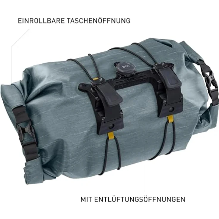 Evoc Handlebar Pack Boa, Lenkertasche mit 9 l Stauraum, wasserdicht und schmutzabweisend – Bild 2
