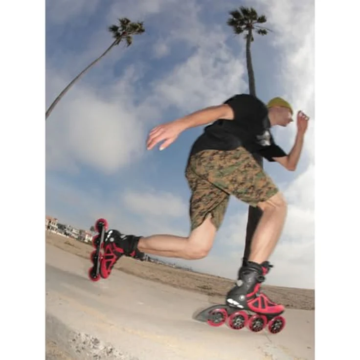 K2 Skates VO2 S 100 BOA Inline Skates, Unisex, rot, Größe EU: 44.5, mit BOA Verschlusssystem und Vortech Ventilation System für maximales Fahrverhalten – Bild 3