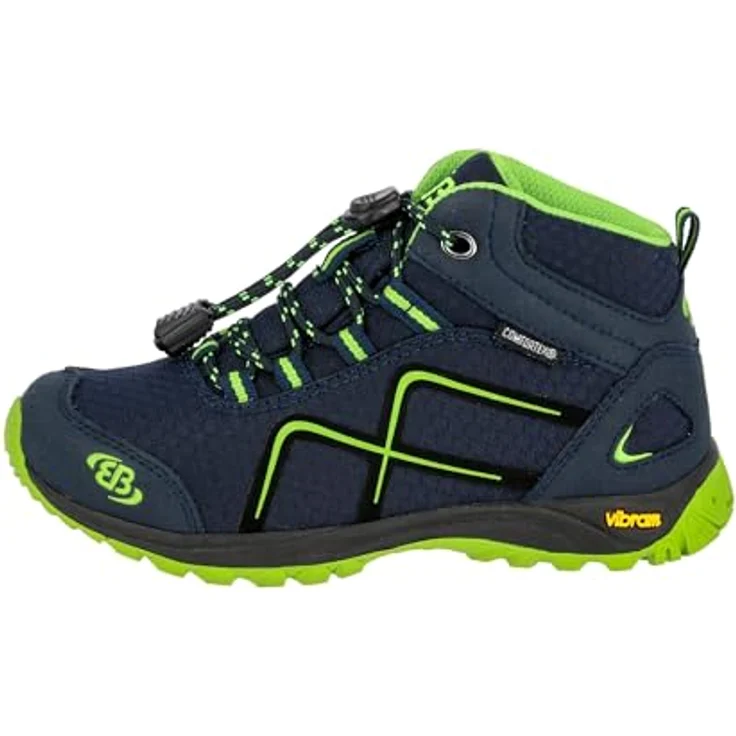 Brütting Jungen Wanderschuhe Stiefel, robustes Synthetikmaterial, Schnürverschluss, Größe 34, blau – Bild 2
