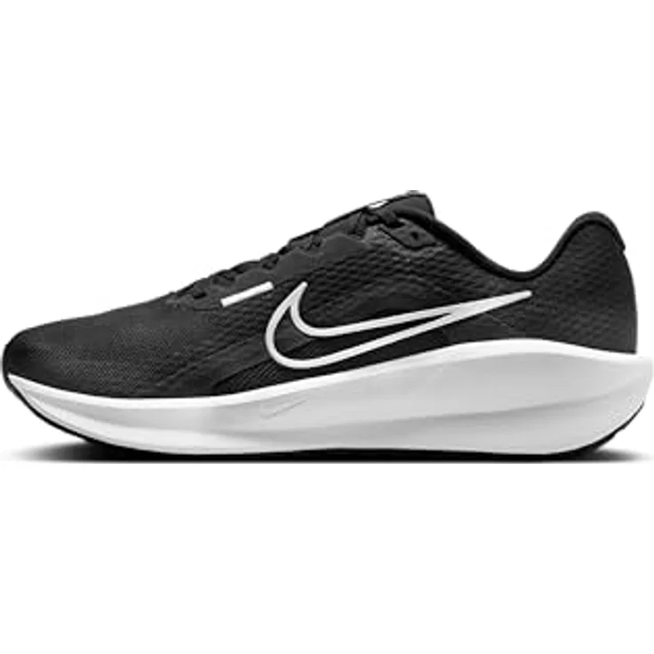 Nike Downshifter 13, Laufschuhe für Herren, Schwarz, EU 38 1/2, atmungsaktives Sandwich-Mesh, recycelter Schaumstoff, robuste Gummilaufsohle mit optimalem Grip – Bild 1