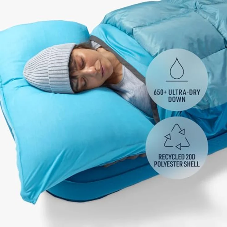 Sea to Summit Reiseschlafsack Regular, 650+ Bauschkraft Entendaunen, wasserabweisend, 100% recyceltes Polyester – Bild 5