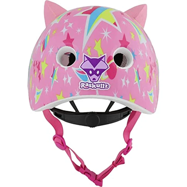 C-Preme Raskullz Astro Cat, Velohelm für Kinder, 3D-Katzennase, leuchtendes Pink, 48-52 cm – Bild 5