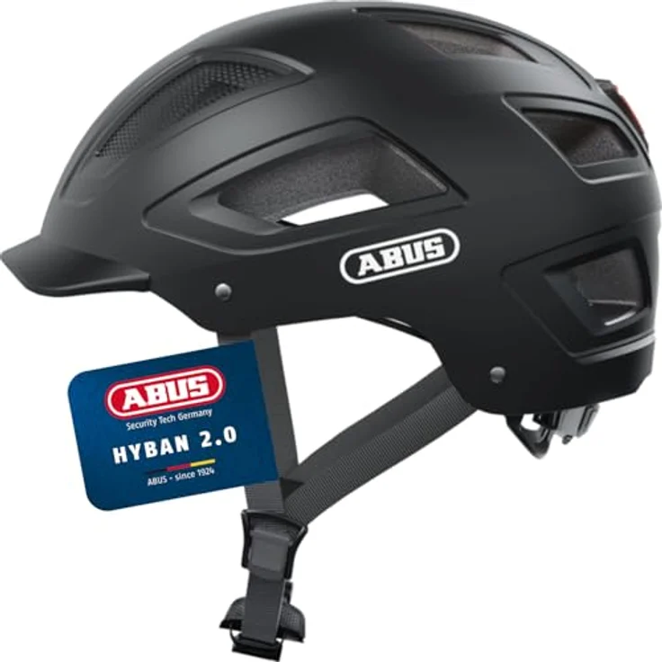 Abus Helm Hyban 2. 0 - Velvet Schwarz 56 - 61 cm – Bild 2