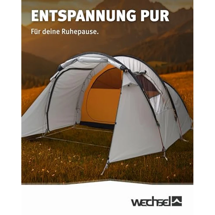 Wechsel Tunnelzelt Cirrus I, Familienzelt für 6 Personen mit 2 Schlafkabinen, einfachem Aufbau und effizienter Belüftung – Bild 3
