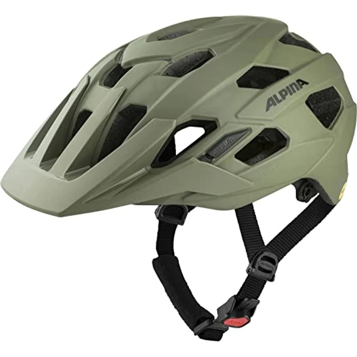 ALPINA PLOSE MIPS MTB-Fahrradhelm, Olive matt, 57-61 cm, verstellbares Custom Fit System für optimalen Sitz und Sicherheit, Inmold-Fertigung für geringes Gewicht