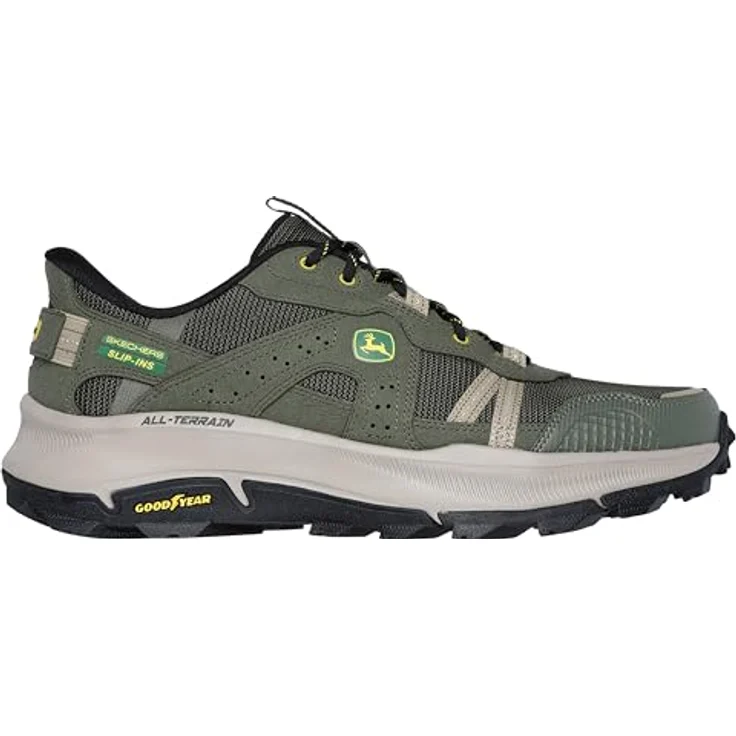 Skechers John Deere Relaxed Walking Schuh, Herren Wanderschuhe, grün – Bild 3