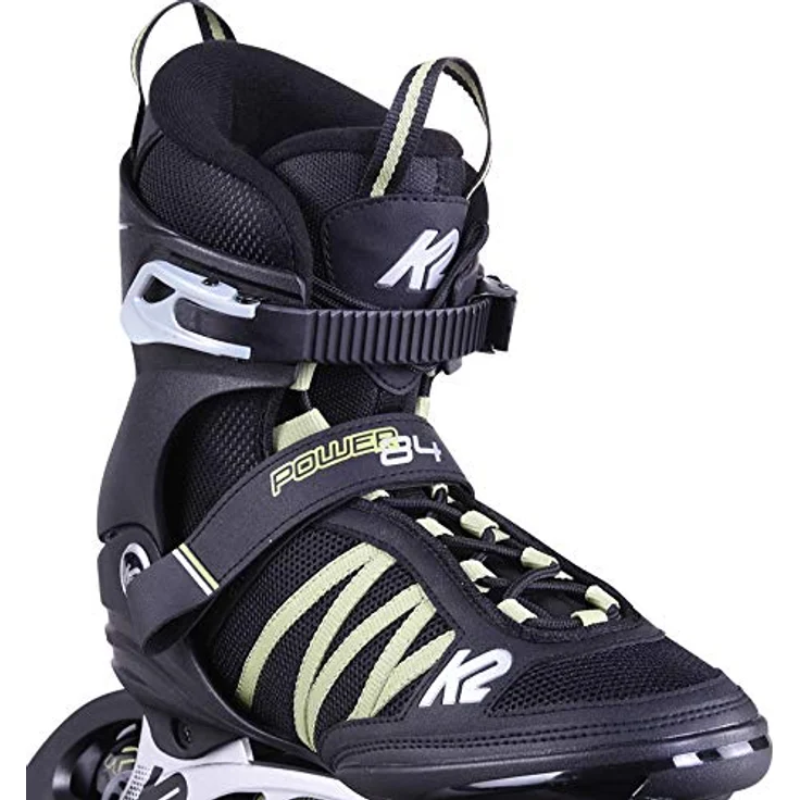 K2 Inlineskates Power 84, Komfortable Softboot mit Stability Manschette und 84 mm Rollen, Black/Sand, Größe 45 – Bild 2