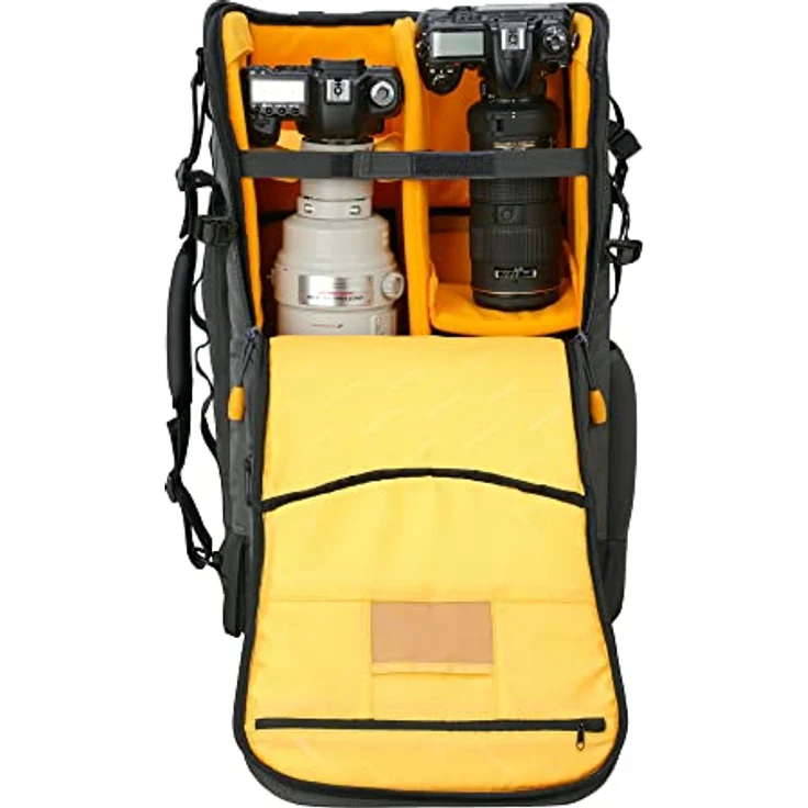 Vanguard Alta Sky 68 - Rucksack für Kameras mit angesetzten 600 oder 800 mm Objektiven und extra Platz für mehr Objektive, grau – Bild 2