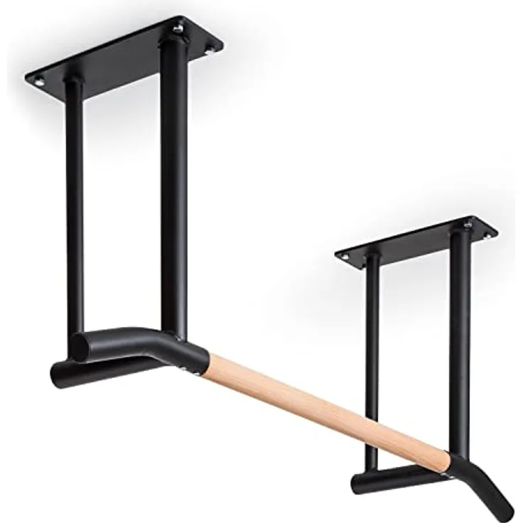 Capital Sports Klimmzugstange zur Deckenmontage, Holz-Klimmzugstangen für Home Gym, Fitnessgeräte für Zuhause, Pull Up Bar, Klimmzug Sportgeräte, Rückentrainer & Krafttraining