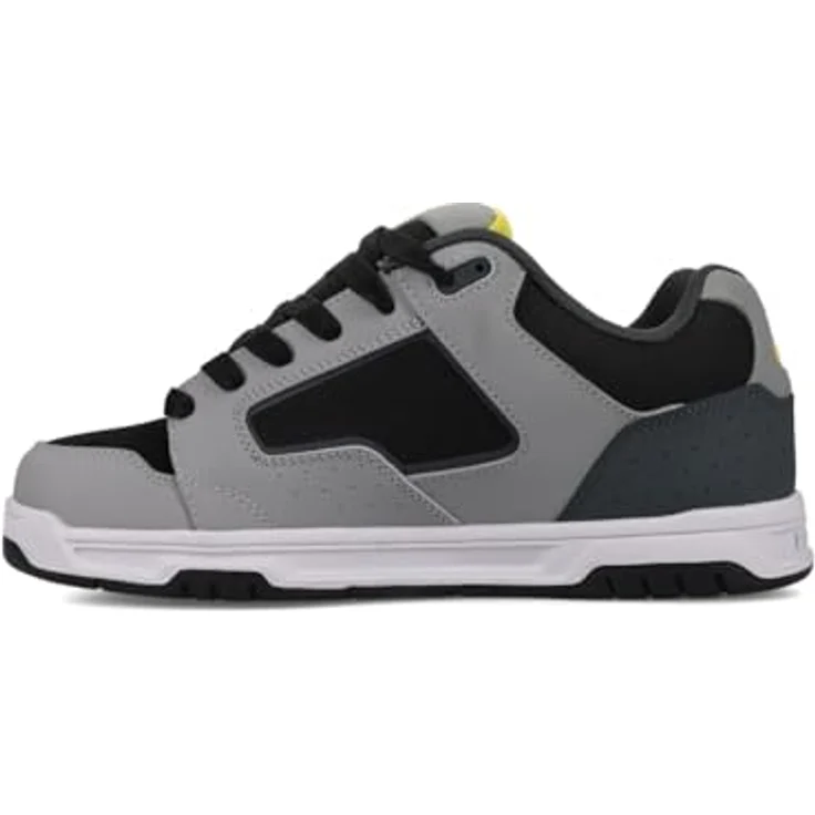 DC Shoes DC Coiler, Lederschuhe für Herren mit atmungsaktivem Mesh-Obermaterial, grau-schwarz, Größe 11 (UK) / 46 (EU) / 12 (US) – Bild 4