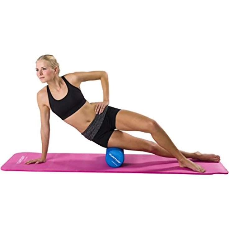 Tunturi Gymnastikmatte, Fitnessmatte extra dick, rutschfest, Yogamatte, 1,5 cm, Pink – Bild 4