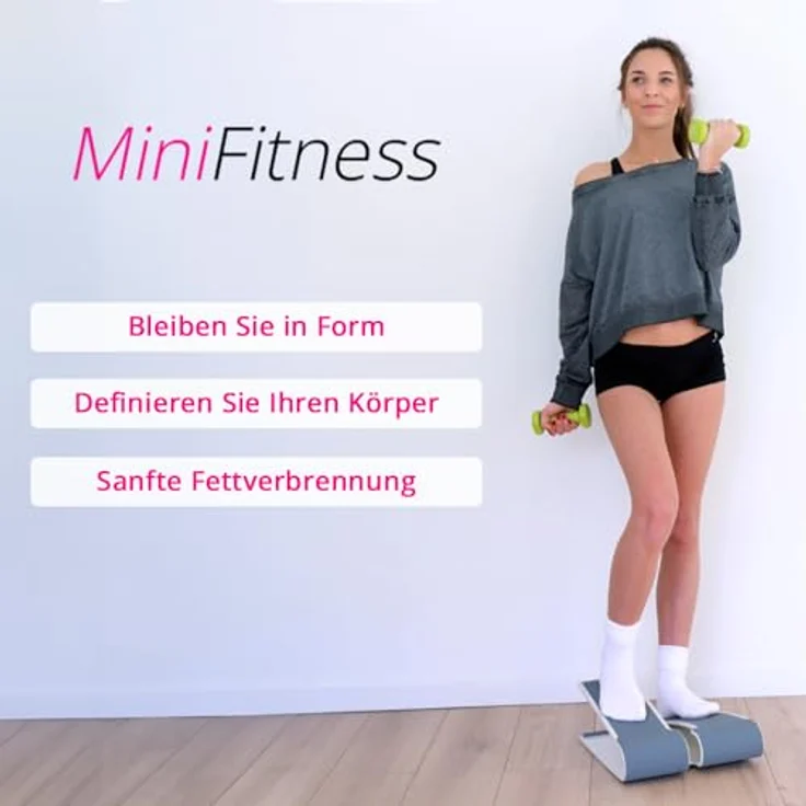 MINIFITNESS.FR - Mini Stepper - Fitnessgerät für Zuhause - Leicht, Leise, Ohne Verschleißteile - Elastische Steps - Verbundmaterial – Bild 2