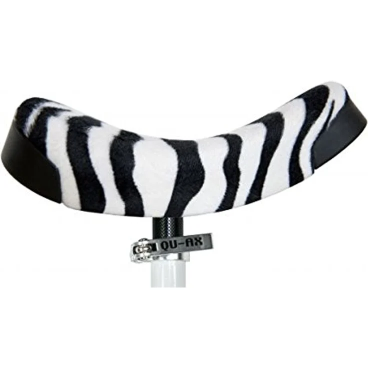 QU-AX Einrad Luxus, Kinder-Einrad mit eckiger Gabel, Alufelge und Zebra-Design-Fellimitat-Sattel – Bild 2