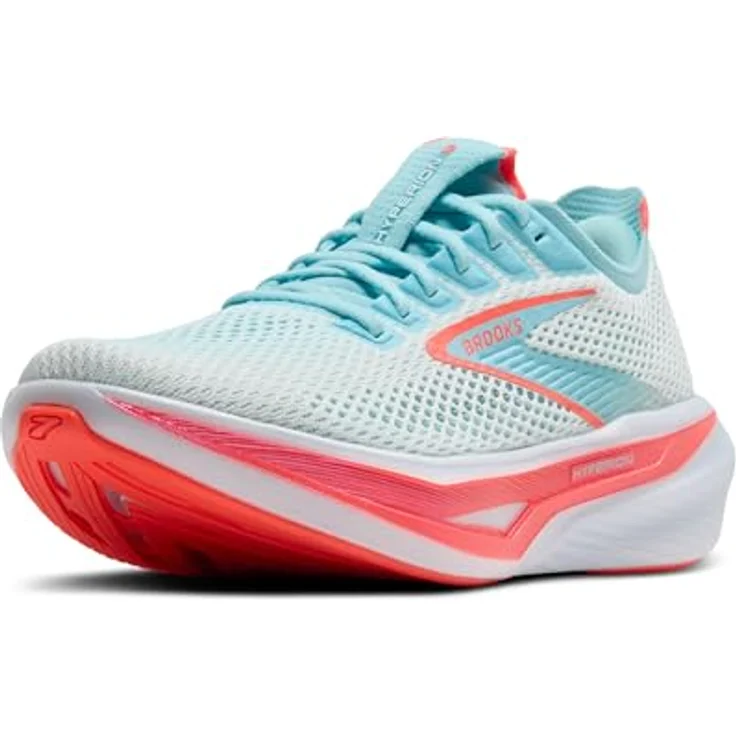 Brooks Hyperion 3, Laufschuhe mit DNA Flash v2-Dämpfung, atmungsaktiv, White/Pink Clay/Atomizer, Größe 41 – Bild 1