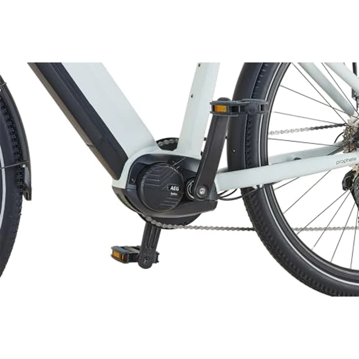 Prophete ENTDECKER 5.0 Damen Trekking E-Bike 28" – AEG 250W Mittelmotor, 220 km Reichweite, 10-Gang, Hydraulische Scheibenbremsen, LED-Beleuchtung, Integrierter Li-Ion Akku, Grau/Schwarz – Bild 4