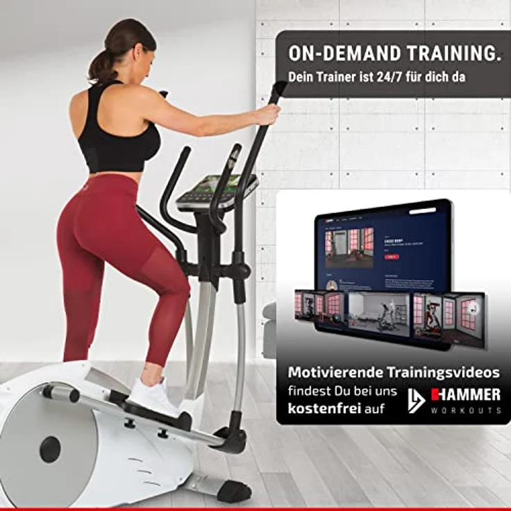 HAMMER Finnlo Crosstrainer Loxon XTR mit Tablet-Halterung – Bild 3