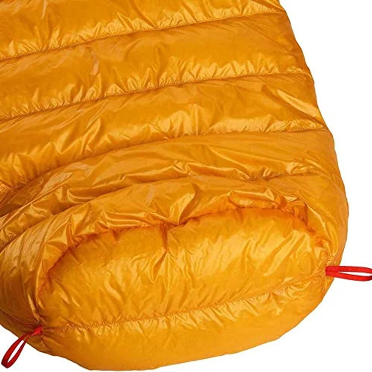 Pajak Schlafsack Mumienform, ultraleicht mit Gänsedaunen, Komforttemperatur 5 °C, für Körpergrößen bis 180 cm, grau, 325 g – Bild 4