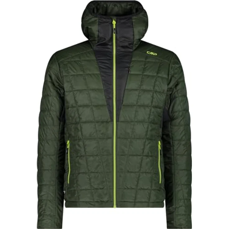 CMP 33Z2987, Isolationsjacke Grün M, aus recyceltem Primaloft® Black, leicht und atmungsaktiv, mit Reißverschluss und Kinnschutz – Bild 1