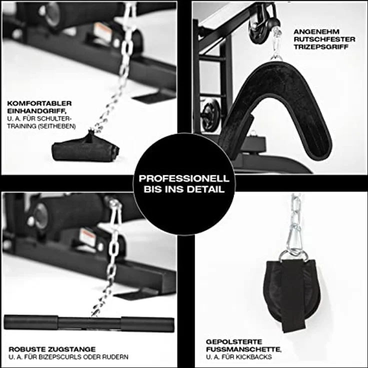 FitEngine Kraftstation | Multifunktions-Homegym für den ganzen Körper | Bis zu 67 kg einstellbare Gewichte | Hochwertiges Stahlmaterial – Bild 5