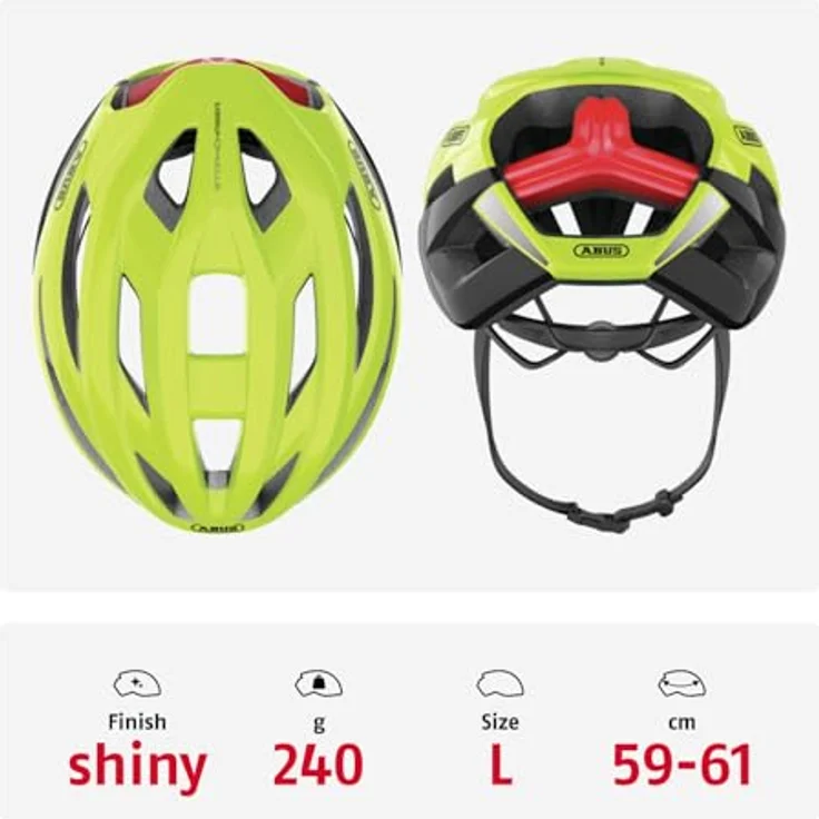Abus Storm Chaser Neon Yellow 59 - 61 cm – Bild 4