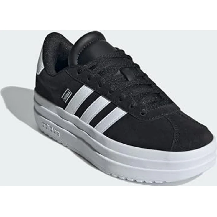 adidas VL Court Bold J IH4777, Kinderschuhe im Skate-Stil aus Leder, schwarz/weiß – Bild 5