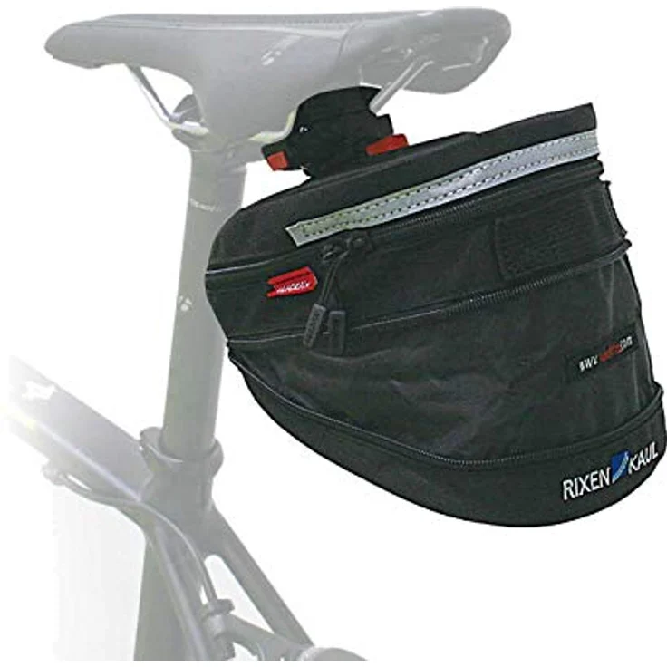 KLICKfix Micro 200 Satteltasche erweiterbar Fahrradtasche schwarz – Bild 4