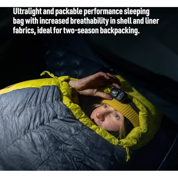 Sea To Summit Spark -1 °C Daunenschlafsack für Frauen, 200 cm, mit RDS-zertifizierter Gänsedaunenfüllung, PFC-frei und wasserabweisend – Bild 2