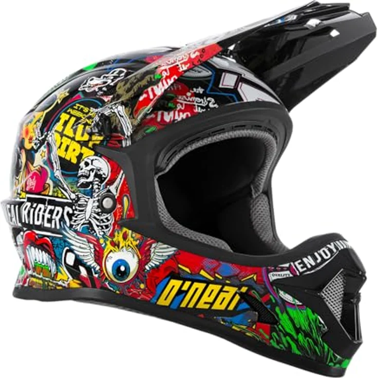 Oneal Sonus Youth Crank - Kids Fullface Helm - Multicolor 48 - 50 cm – Bild 6