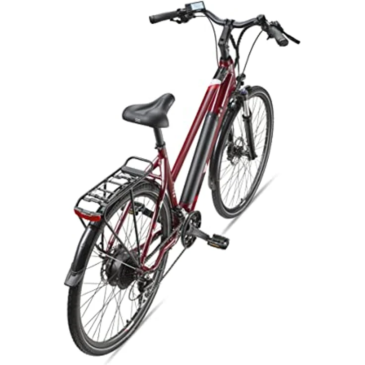 TELEFUNKEN E-Bike Damen Elektrofahrrad Alu 28 Zoll mit 24-Gang Shimano Acera Kettenschaltung, Pedelec Trekkingrad mit Hinterrad-Motor 250W 11,6 Ah, 36V Akku, XC940 Expedition, silber – Bild 3
