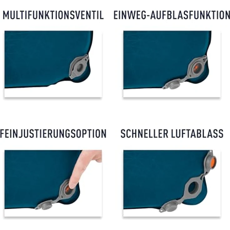 Sea To Summit Comfort Deluxe, Isomatte für Camper Van mit multifunktionalem Ventil und Pillow Lock Patch System, ideal für Volkswagen T5/T6 California – Bild 10