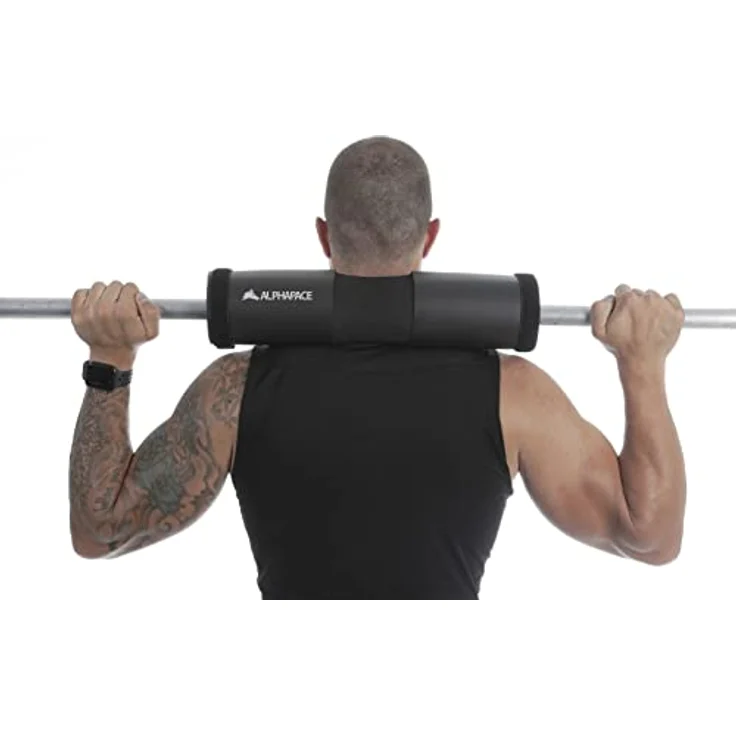 ALPHAPACE Langhantel-Polster - Hip Thrust Polster für Langhantelstange - Barbell Pad als Nackenpolster für Langhantel - Hip Pads, Squad Pads für Kniebeugen, Lunges, Fitness in Schwarz – Bild 4