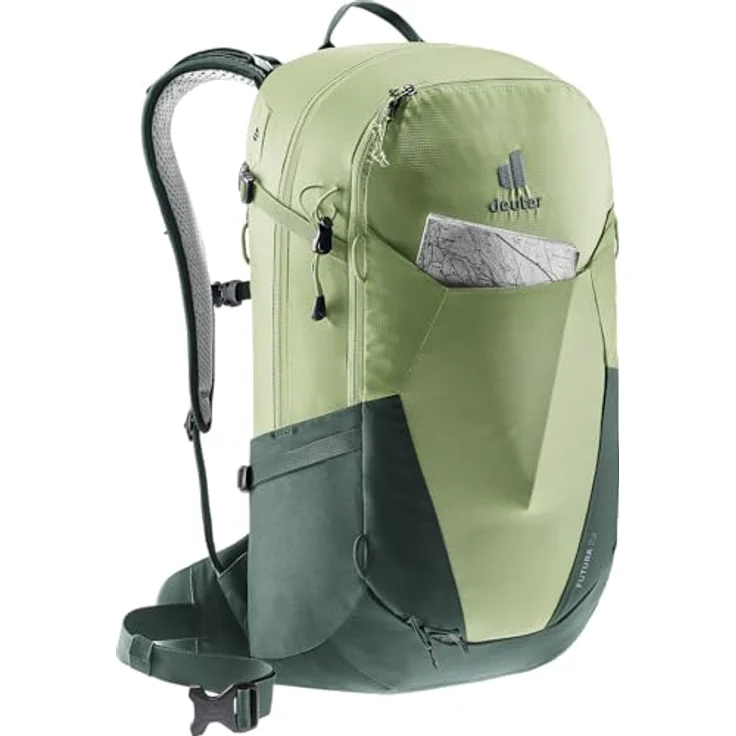 deuter Futura 23 Wanderrucksack, grove-ivy, 23 L mit Aircomfort Netzrücken-System und abnehmbarer Regenhülle – Bild 5