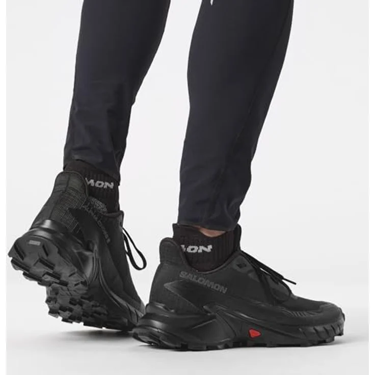 Salomon Alphacross 5, Herren Laufschuhe mit Mesh-Obermaterial und Contagrip Außensohle, Schwarz (42) – Bild 7