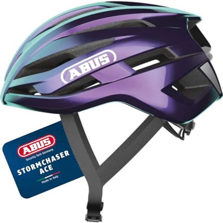 Abus StormChaser ACE, leichter Velohelm (57 - 61 cm) mit optimierter Belüftung und komfortablem Verstellsystem – Bild 1