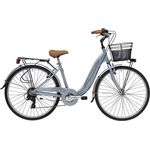 Adriatica Cityfahrrad 28 Zoll RELAX Lady, Aluminiumrahmen, 6-Gang Kettenschaltung, V-Bremsen, schwarz
