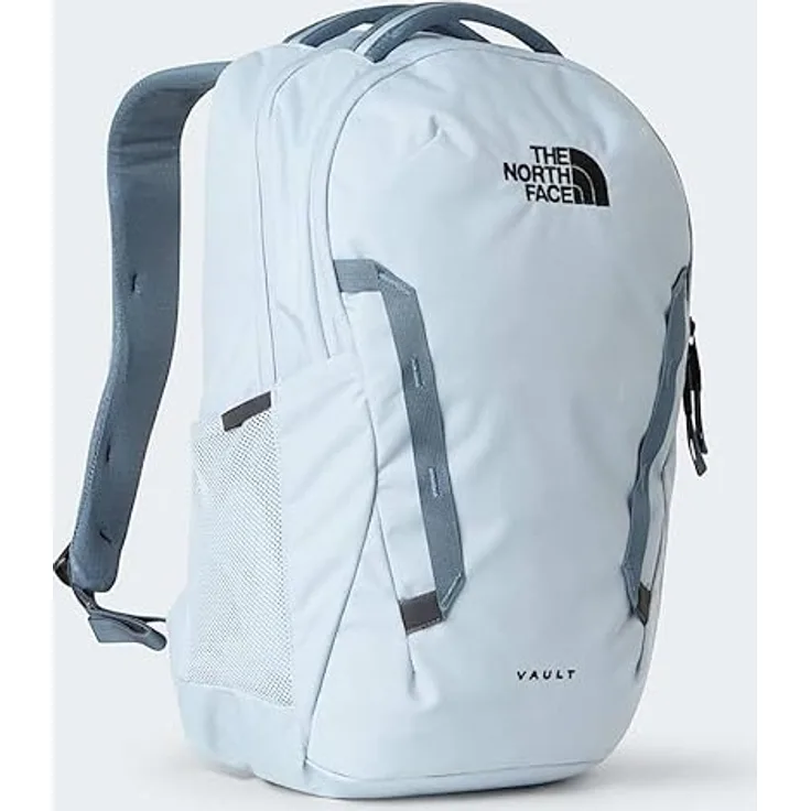The North Face Unisex Vault 27L Rucksack, vielseitiger Wanderrucksack in Frost Grey/Granite Grey, robustes Material, verstellbarer Trageriemen