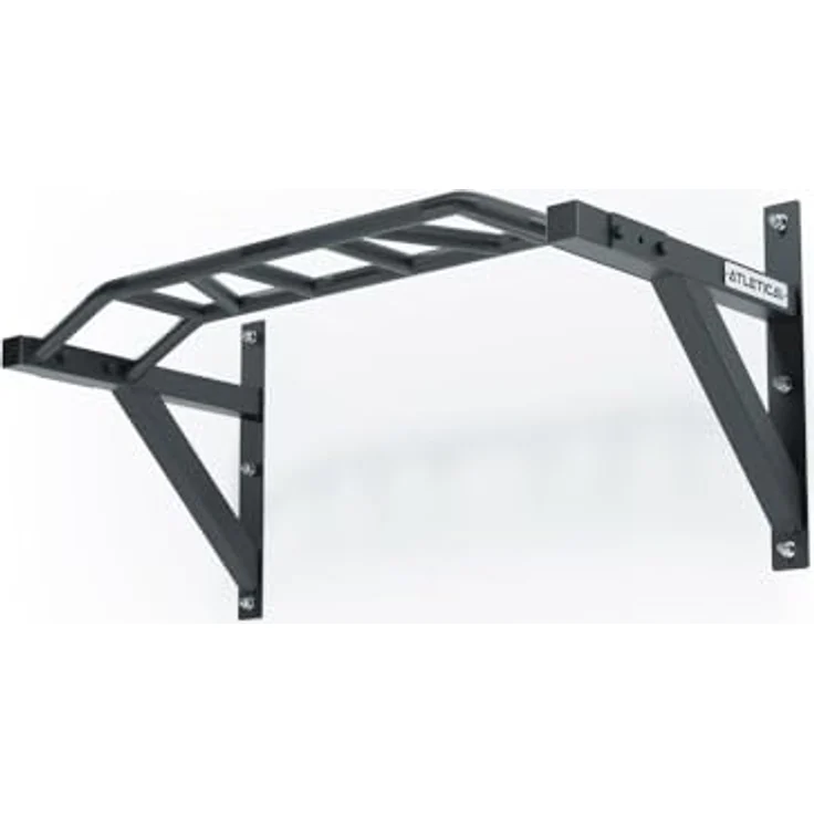 Atletica Multi-Grip Klimmzugstange | Stabile Wandhalterung | Für Explosive Übungen geeignet | 117 cm breit und 56 cm tief – Bild 1