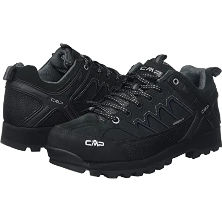 CMP Herren Wanderschuhe Moon Low Waterproof, Trekkingschuh mit Vibram-Sohle und wasserundurchlässiger Membran, schwarz – Bild 7