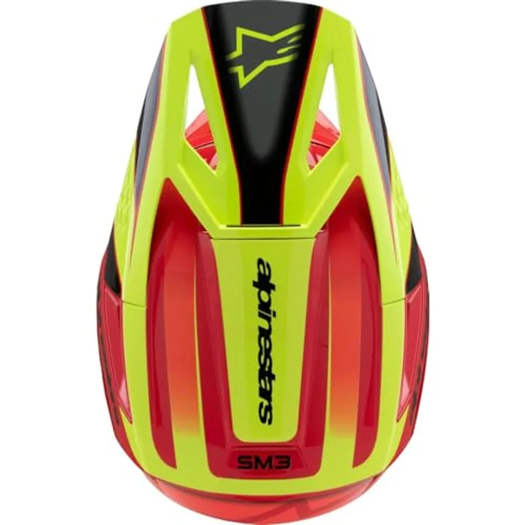 Alpinestars SM3 Fray Kinderhelm, leichter MX-Enduro Helm in Rot/Gelb/Schwarz mit optimalem Aufprallschutz und anpassbarer Passform – Bild 7