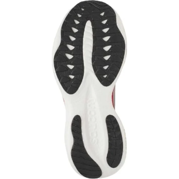 Saucony RIDE 19 Herren Laufschuhe, White/Crimson, Atmungsaktives Mesh, PWRRUN+ Zwischensohle, 8 mm Sprengung, optimal für Normalpronierer – Bild 5