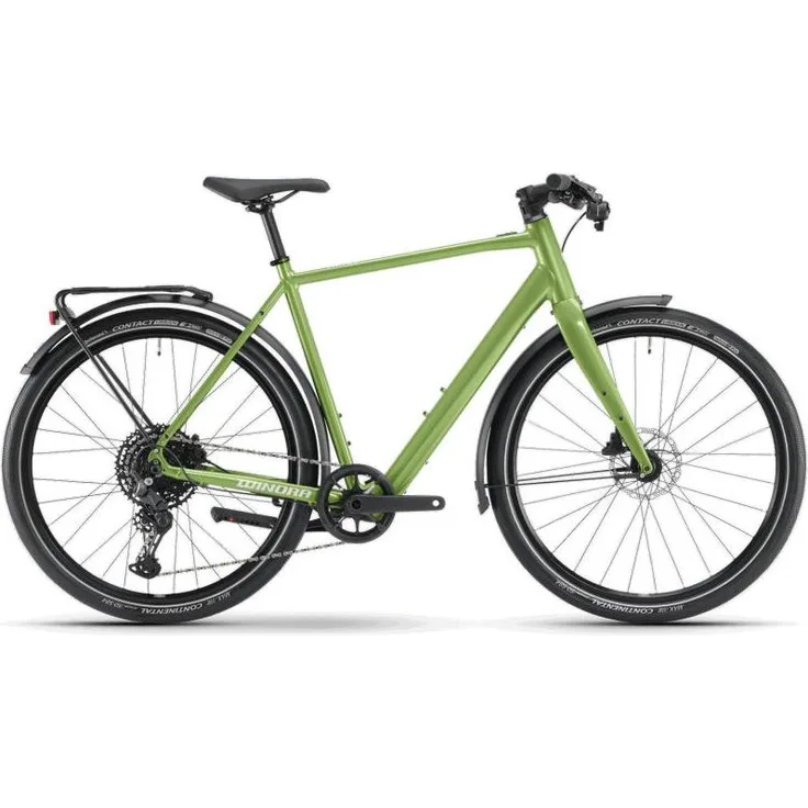 Winora E-FLITZER i250Wh, 10-Gang City-E-Bike mit X35+ Motor, shamrock gloss, Rh 46